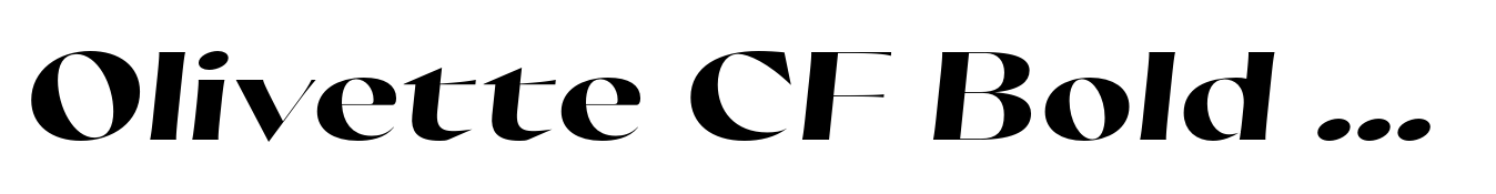 Olivette CF Bold Italic